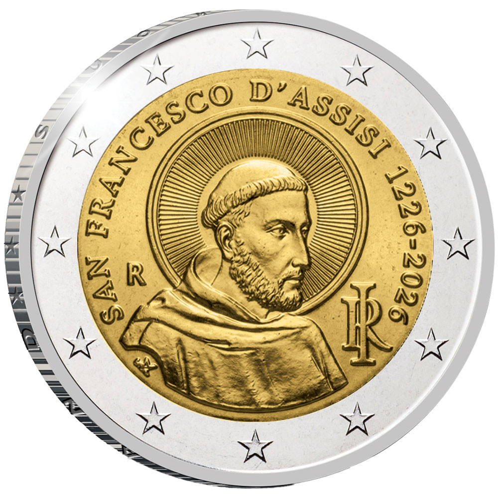 2 Euro Italie BE 2026 - Saint-François d’Assise