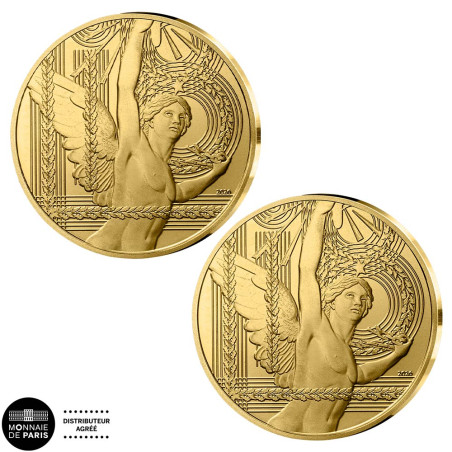 Lot 2 x 250 Euro Or  France BU 2026