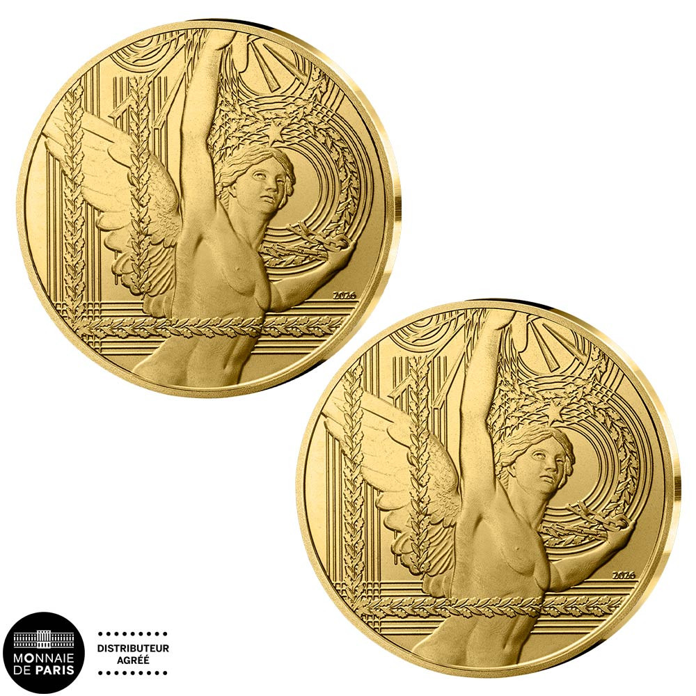 Lot 2 x 250 Euro Or  France BU 2026