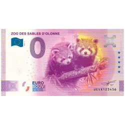 Billets Souvenir 0 Euro - Zoo Sables d’Olonne