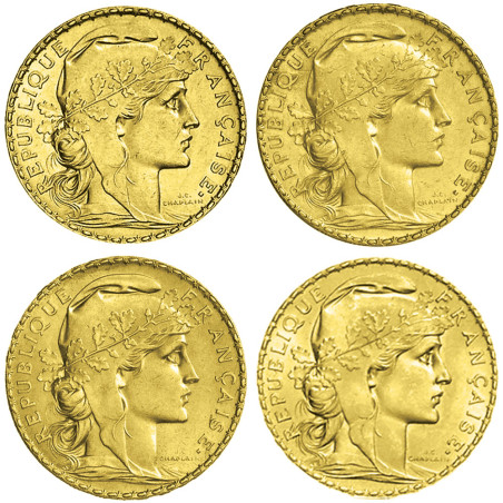 Coffret 20 Francs Or Marianne