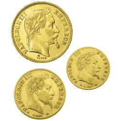 Coffret Or Napoléon III Tête Laurée