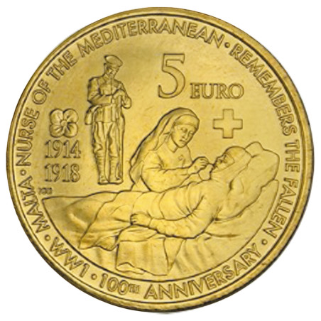 5 Euro Malte 2014 - Centenaire