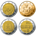 Lot 4 x 2 Euro Malte