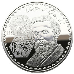 10 Euro Argent Espagne BE 2026 colorisée - Parc Güell - Antoni Gaudí