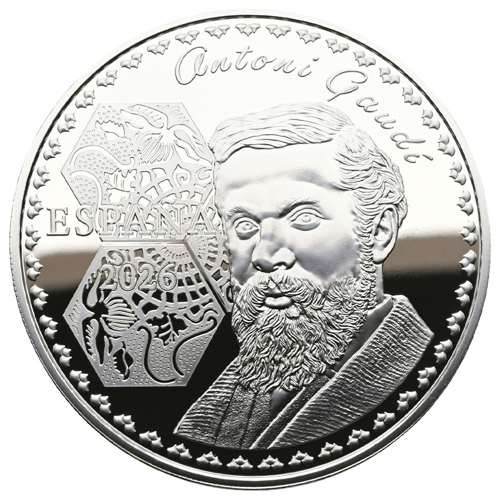 10 Euro Argent Espagne BE 2026 colorisée - Casa Milà - Antoni Gaudí