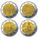 Lot 4 x 2 Euros Espagne - Monuments