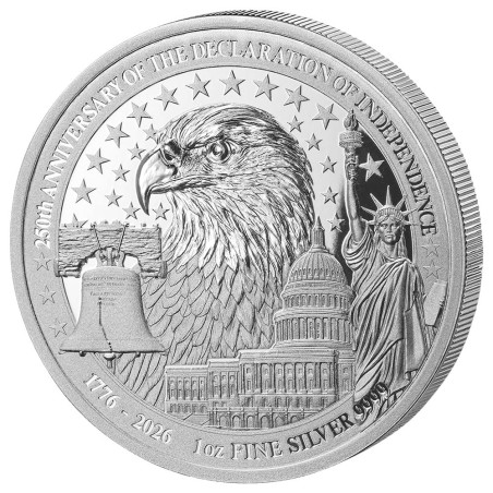 50 Francs CFA Argent BE 2026 - 250 ans d’indépendance