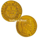 5 Francs Or Napoléon III Tête Nue