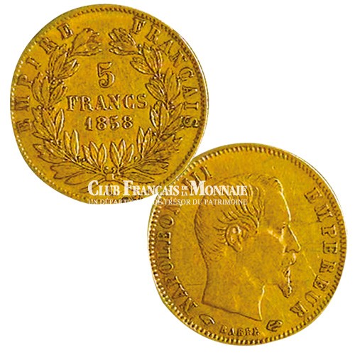 5 Francs Or Napoléon III Tête Nue 5 Francs Or Napoléon III Tête Nue