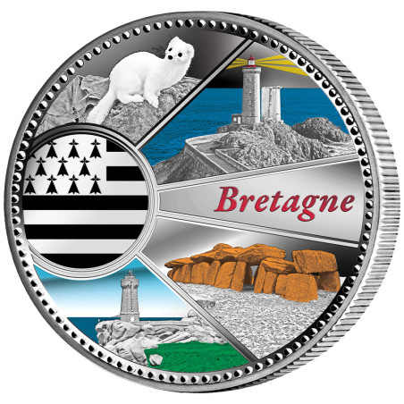Pièce de collection colorisée - Bretagne