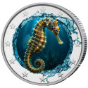 2 Euro enduite - Hippocampe