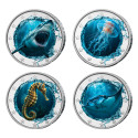 Lot 4 x 2 Euro  Faune sauvage marine