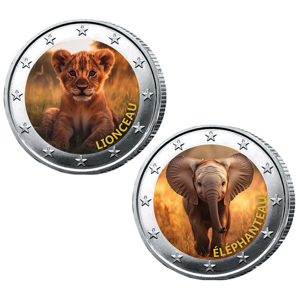 Lot 2 x 2 Euro Bébés Big Five