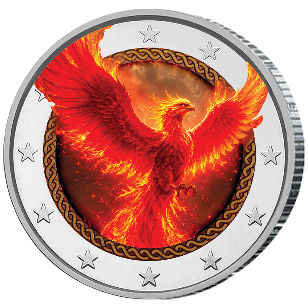 2 Euro enduite - Phénix