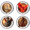 Lot 4 x 2 Euro Mythes et Légendes