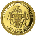 1000 Francs CFA Or BE 2026 - Ange gardien (2)
