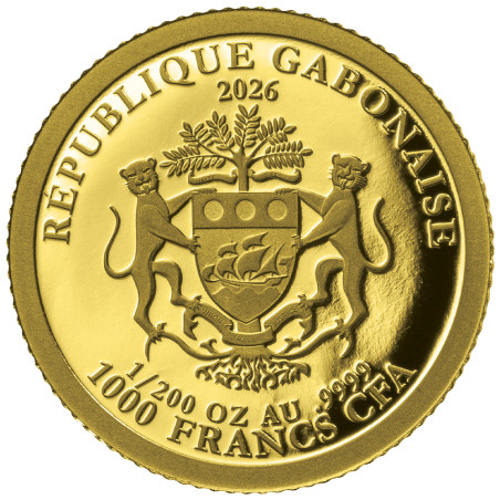 1000 Francs CFA Or BE 2026 - Ange gardien (2)