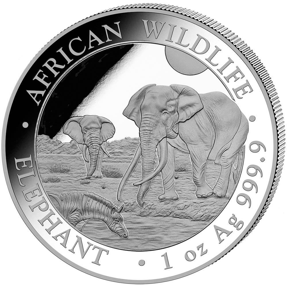 100 Shillings Argent BU 2026 - Eléphant