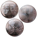 Lot 3 x 25 Euro Argent France 2013 - Justice - Laïcité - Respect