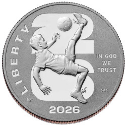 0,50 Dollar Etats-Unis BE 2026 - FIFA Coupe du monde 2026