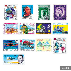 25 timbres Qatar
