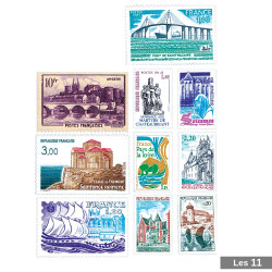 11 timbres Pays de la Loire