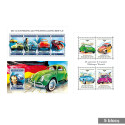 5 blocs-feuillets voiture Coccinelle