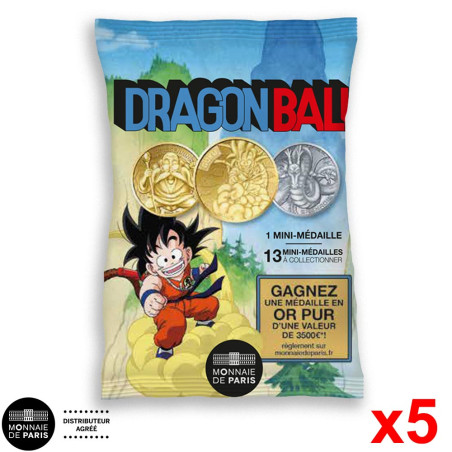 Pochette surprise 5 médailles aléatoires - Dragon Ball