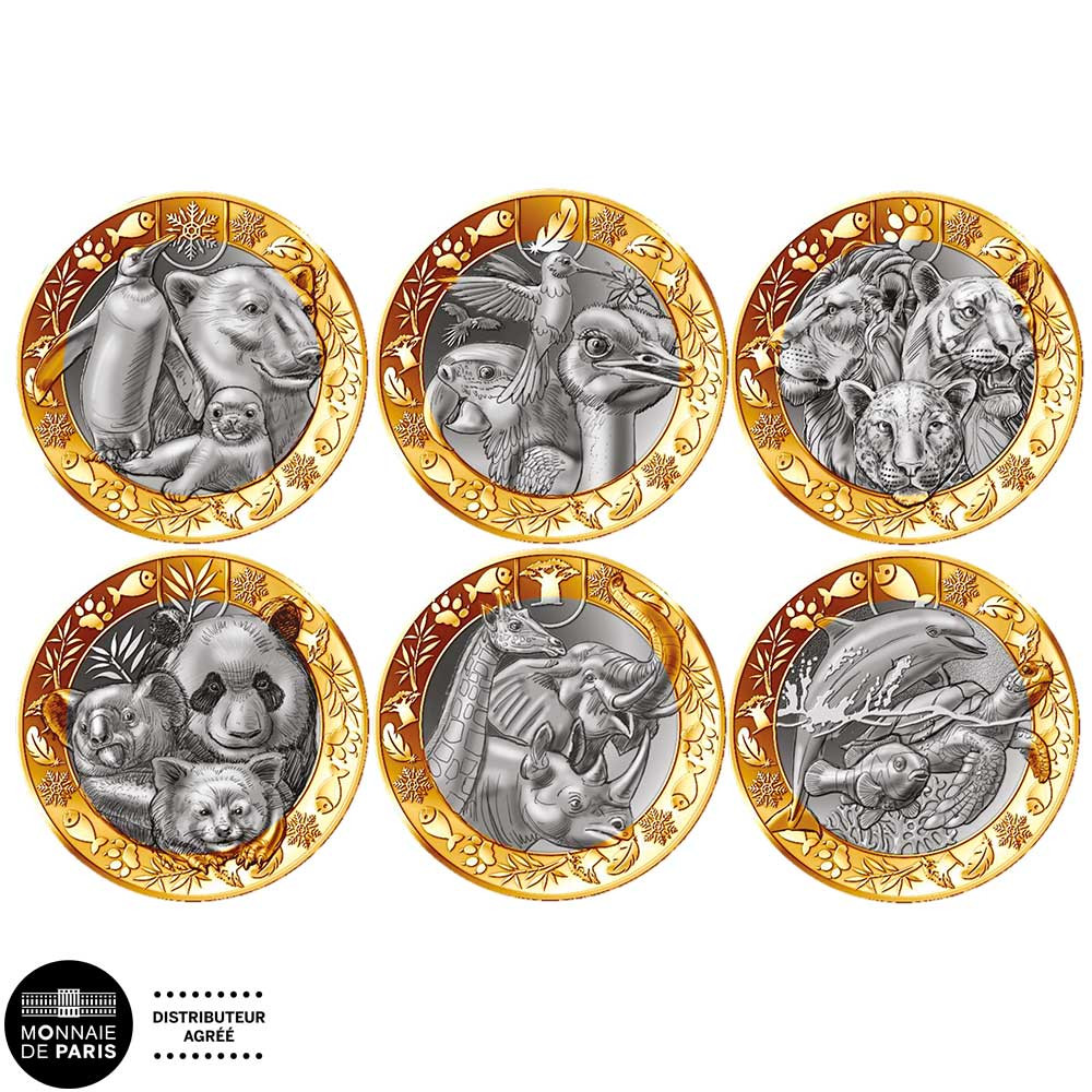 Lot 6 x 5 Euro France 2026 + Coffret offert