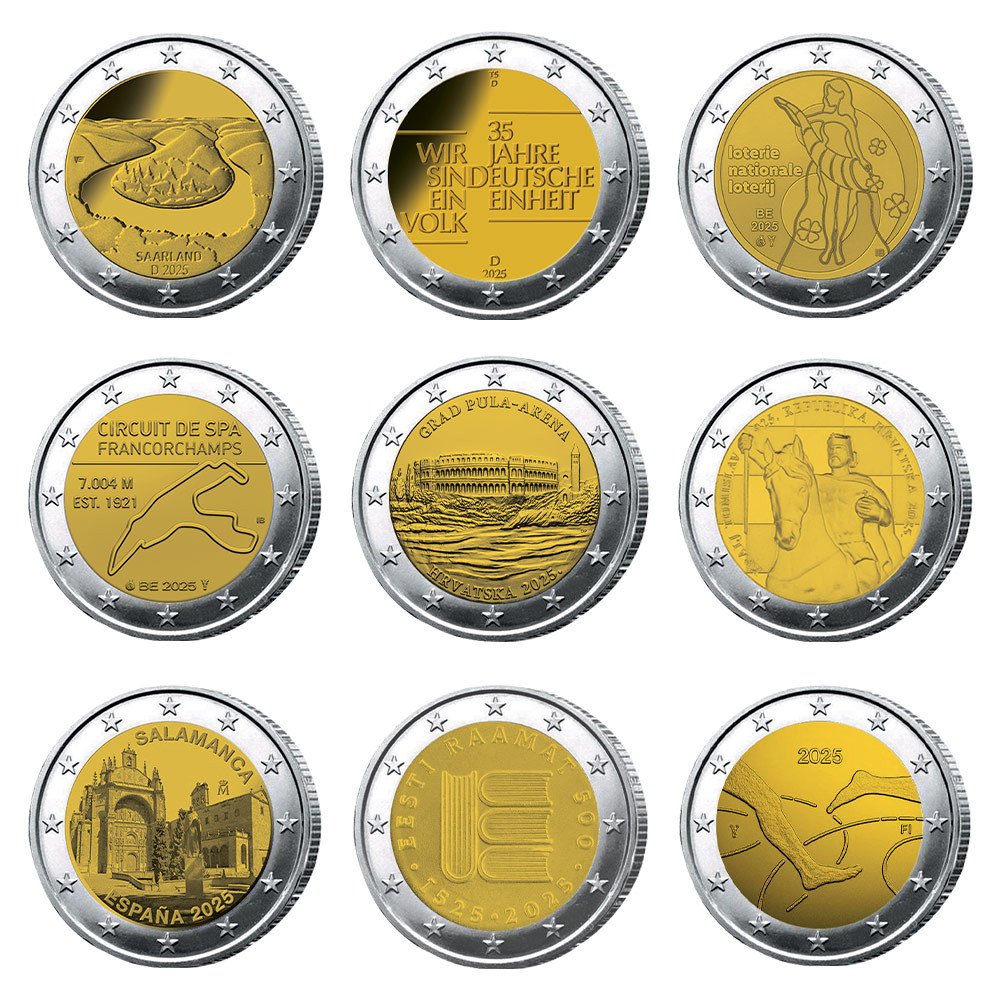 Lot 26 x 2 Euro commemorative 2025