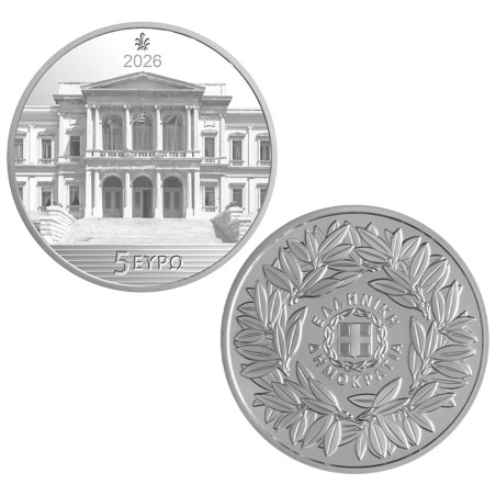 Lot 2 x 5 Euro Argent Grèce BE 2026 (3)