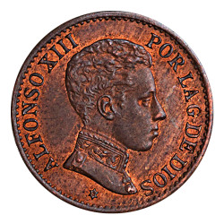 1 Centime Bronze Espagne 1906 - Alfonso XIII