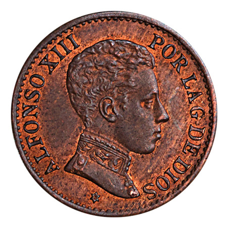 1 Centime Bronze Espagne 1906 - Alfonso XIII