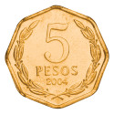 5 Pesos Chili 1992-2012 (2)