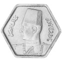 2 Piastres Argent Égypte 1944 - Roi Faruq I