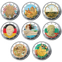 Lot 8 x 2 Euro 2026 colorisées