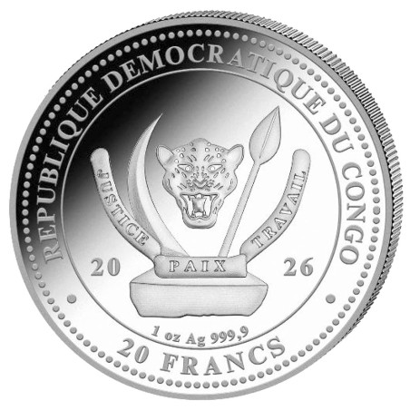 20 Francs Argent BU 2026 - Requin (2)