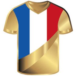 3000 Francs CFA Or Tchad - Maillot France Football Colorisé