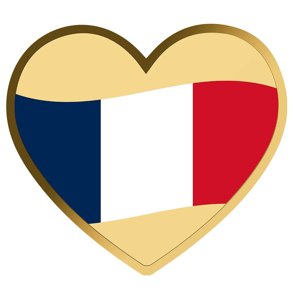 3000 Francs CFA Or Tchad - Coeur France Football colorisé