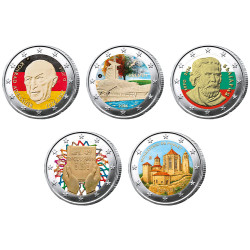 Lot 10 x 2 Euro 2026 colorisées