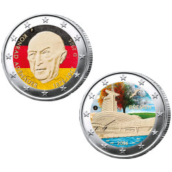 Lot 2 x 2 Euro Allemagne colorisées