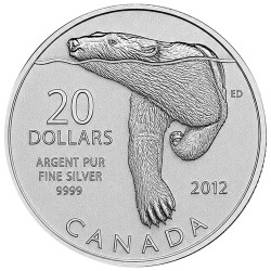 20 Dollars Argent  Canada BE - Ours polaire