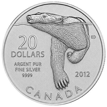 20 Dollars Argent  Canada BE - Ours polaire