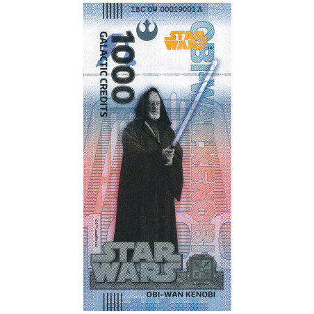 Billet Souvenir 1000 Crédits Galactic - Obi Wan Kenobi (2)