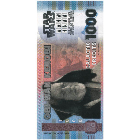 Billet Souvenir 1000 Crédits Galactic - Obi Wan Kenobi (3)