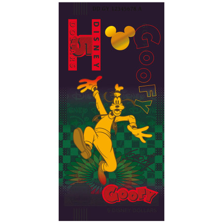 Billet souvenir 5 Dollars Disney - Goofy