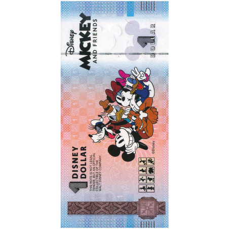 Billet souvenir 1 Dollar Disney - Pluto (3)