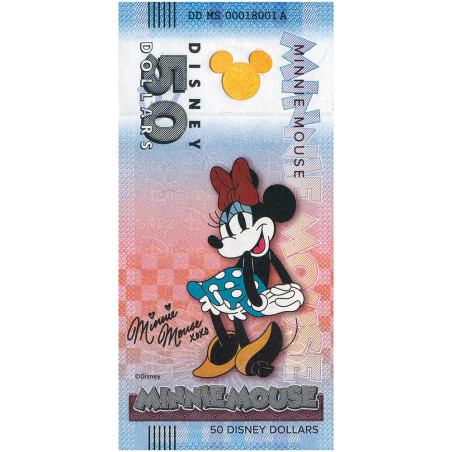 Billet souvenir 50 Dollars Disney - Minnie Mouse (2)