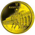 Pièce de collection dorée - Basketball